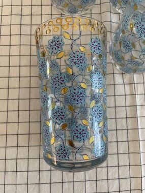 NWOT ~ Set of 4 Anthropologie Tumbler Glass Tumblers